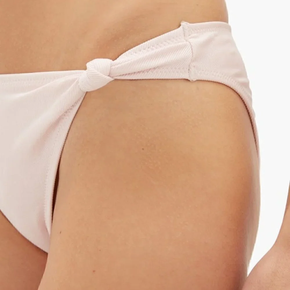 New Solid & Striped The Jade Rib Ballet P Barbie Pink Swim Bikini Bottom Small